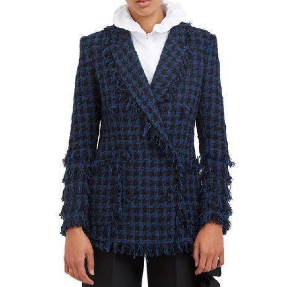 MSGM Tweed Houndstooth Blazer (retails +$1,000)